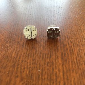 Tory Burch Logo Circle Stud Earrings
